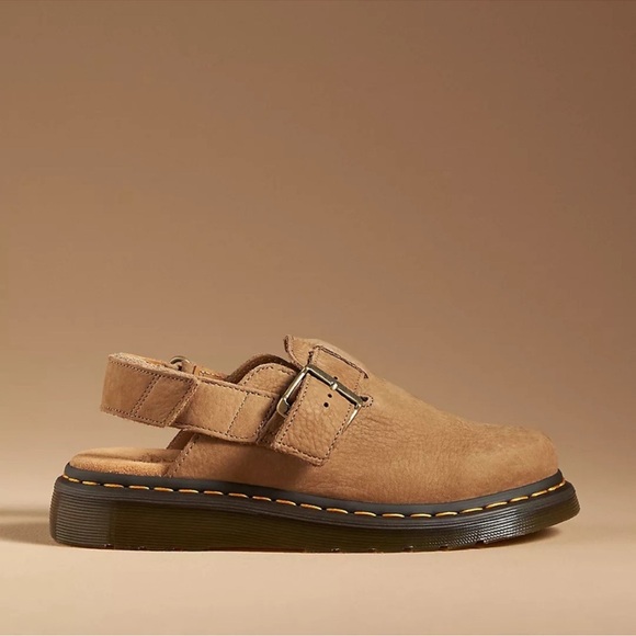 New Dr. Martens Jorge II Clogs Slingbacks Mule Sandal Brown Tan Womens 10 - Picture 1 of 16